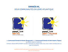 Tablet Screenshot of emmaus44.fr
